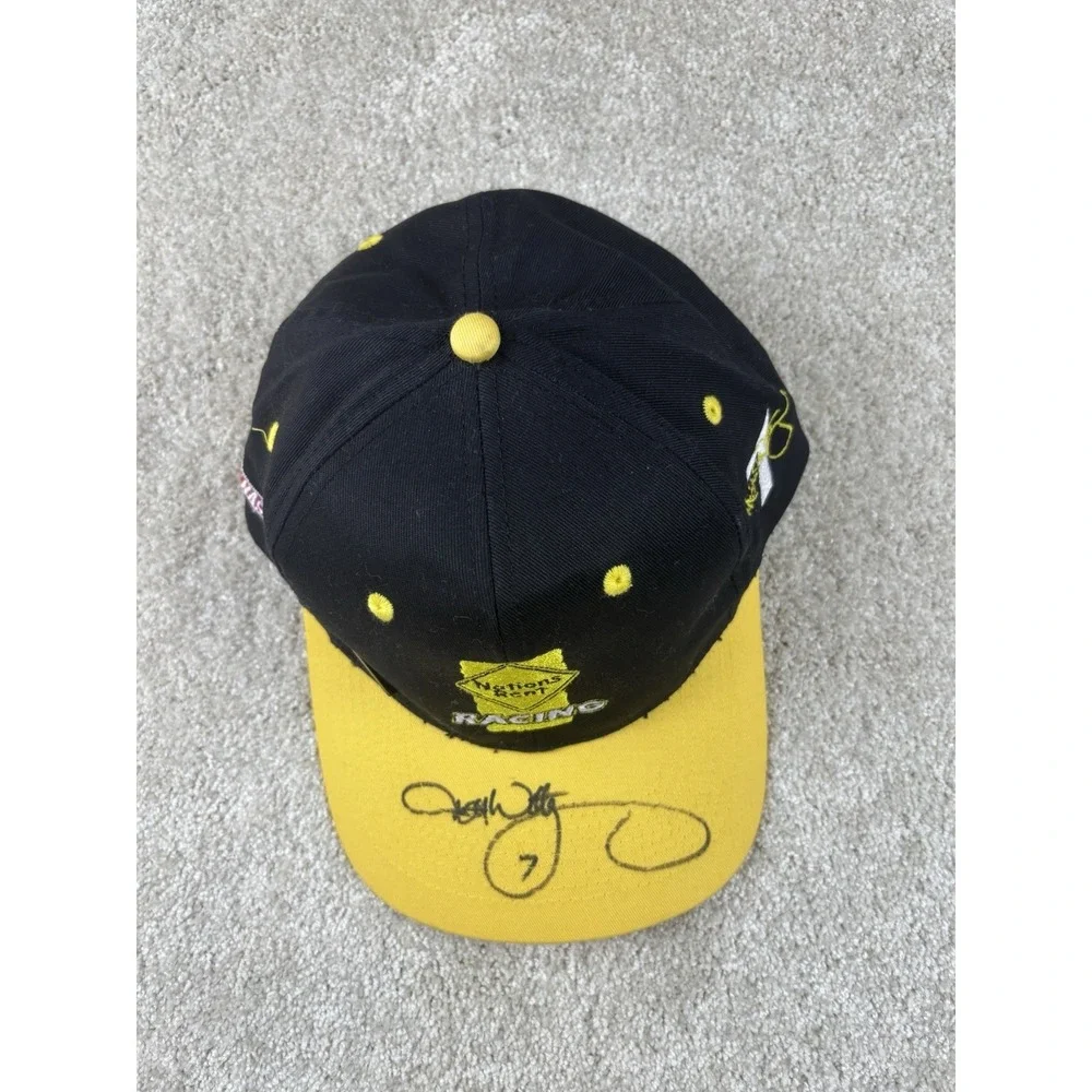Vintage Micheal Waltrip NationRent #7 NASCAR Racing SnapBack Cap